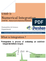 Unit-5 Numerical Integration: Humanities & Science Department