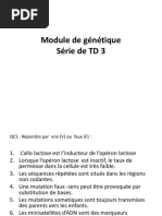 Série de TD 3 de Génétique