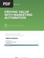 Driving Value With Marketing Automation Best Practices Guide