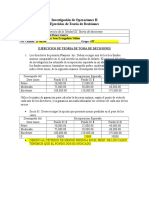 Ejercicios Unidad III Toma de Decisiones (5IT)