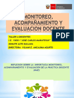 Monitoreo, Acompañamiento y Evaluacion Docente