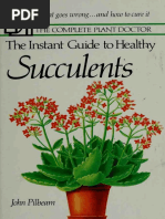 The Instant Guide To Healthy Succulents - John Pilbeam 1984