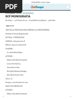 BCP Monografia - Ensayos y Trabajos