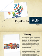 Pepsico. India: Assignment By: Sabiya Mehra Rati Parwani Swati Gupta Preeti Parwa