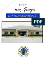 2019 Draft Rincon, Ga., Budget