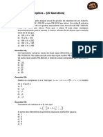 Matematica Algebra 20 Questoes