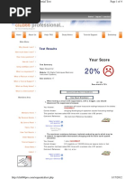 Your Score: Test Results