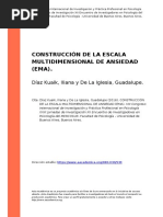 Diaz Kuaik, Iliana y de La Iglesia, G (..) (2016) - CONSTRUCCION DE LA ESCALA MULTIDIMENSIONAL DE ANSIEDAD (EM PDF