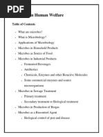 Microbes in Human Welfare