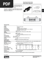 Series 4D01 (Denison) Characteristics: Directional Control Valve