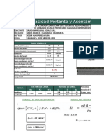 Capacidad Portante Con Fines de Cimentacion de Una Zapata