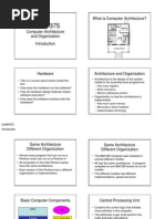 COMP375: What Is Computer Architecture?