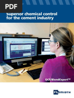 Superior Chemical Control For The Cement Industry: Qcx/Blendexpert