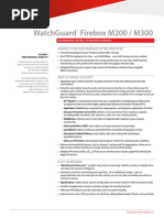 Watchguard Firebox M200 / M300: Highest Utm Performance in The Industry