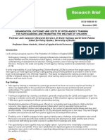 Organisation, Outcomes and Costs of Inter-Agency Training For Safeguarding and Promoting The Welfare of Children, UK, 2009