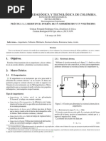 Resistencia Interna de Un Amperimetro y Un Voltimetro PDF