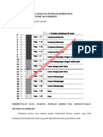 Perhitungan Daya Dukung Pondasi Bored Pile Menggunakan Metode Mayerhoff