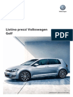 Listino Prezzi Volkswagen Golf