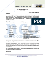 Carta Presentacion