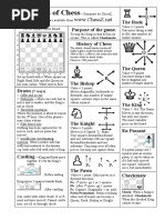 Resumen Reglas Ajedrez Ingles