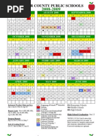 08-09 LCPS Calendar