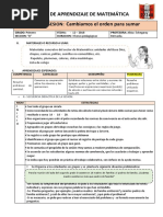 Sesion de Matematica Comparación