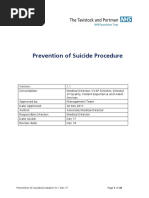 Prevention of Suicide Procedure