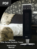 AE2400 Elite Series Ceramic Tower Instruction Manual