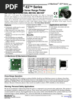 LV MaxSonar EZ Datasheet