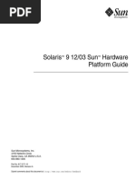 Solaris 9 12/03 Sun Hardware Platform Guide