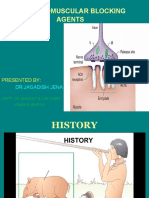 Neuromuscular Blocking Agents: DR - Jagadish Jena