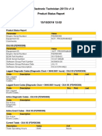 Cat Electronic Technician 2017A v1.0 Product Status Report