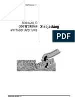 Slabjacking: Field Guide To Concrete Repair Application Procedures