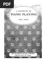 A Handbook of Piano Playing (By Eric Hope) (1962) PDF