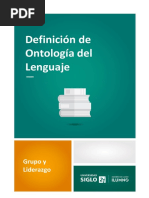 Definición de Ontología Del Lenguaje PDF