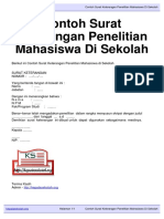 Contoh Surat Keterangan Penelitian Mahasiswa Di Sekolah