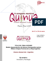 Modelo Agroproductivo de Quinua (Chenopodium Quinoa Wild) - Alvarez Jimenez Ivan