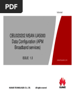 5 MSAN UA5000 Data Configuration APM Broadband Services