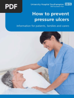 How To Prevent Pressure Ulcers: Information For Patients, Families and Carers