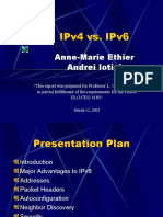 Ipv4 vs. Ipv6: Anne-Marie Ethier Andrei Iotici