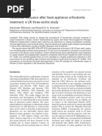 Functional Occlusion After Fixed Appliance Orthodontic Treatment: A UK Three-Centre Study