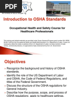 Occupational Health and Safety Course For Healthcare Professionals