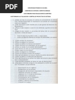 Cuestionario para La Auditoria de Sistemas