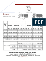 Ansi b18.2.1 Hex Machine Bolt