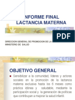 Informe Final de Lactancia Materna