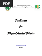 Pathfinder For Physics/Applied Physics: University of San Carlos