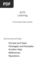 Ielts Listening: AZ International Islamic Institute