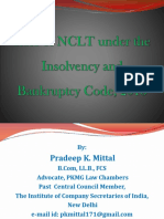 Role For NCLT - PK Mittal