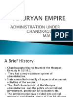 Administration Under The Mauryas