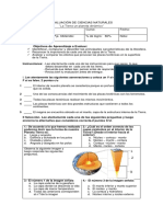 Prueba de Ciencias La Tierra